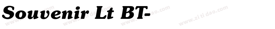Souvenir Lt BT字体转换